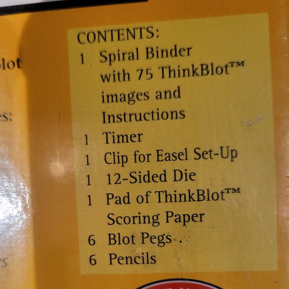 ThinkBlot Game NiB sealed - Picture 3 of 3